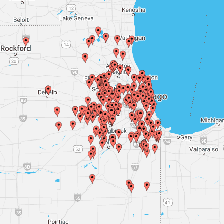 properties on Illinois map